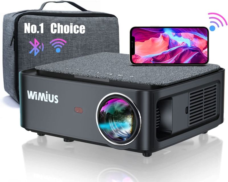 Photo 1 of 5G WiFi Bluetooth 5.2 4K Projector, WiMiUS Newest K1 Outdoor Video Projector Native 1080P 60Hz Projector Support 4P/4D Keystone, Zoom 500" Screen PPT 200,000H Works with PC DVD PS5 Smartphones
