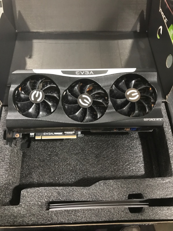 Photo 2 of EVGA GeForce RTX 3070 FTW3 Ultra Gaming, 08G-P5-3767-KL, 8GB GDDR6, iCX3 Technology, ARGB LED, Metal Backplate, LHR