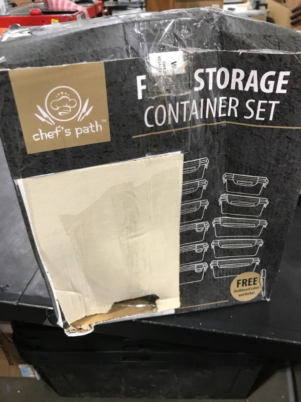Photo 1 of 32 Piece Food Storage Containers Set with Easy Snap Lids (16 Lids + 16 Containers) - Airtight Plastic Containers for Pantry & Kitchen Organization - BPA-Free Food Containers with Free Labels & Marker