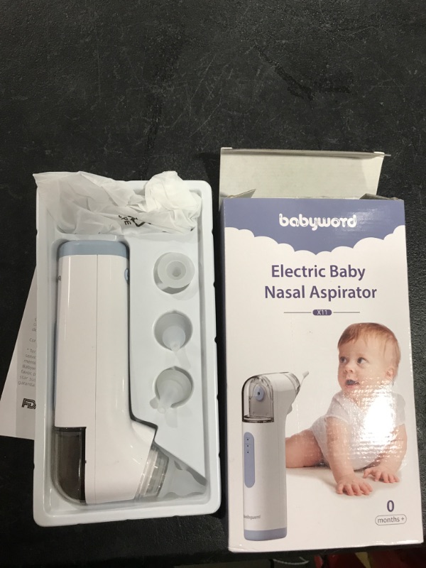 Photo 2 of babyword Nasal Aspirator for Baby, Electric Infant Nose Sucker Rechargeable with 4-Type Safety Silicone Tips and 3 Suction Levels Nose Cleaner for Kids and Toddlers