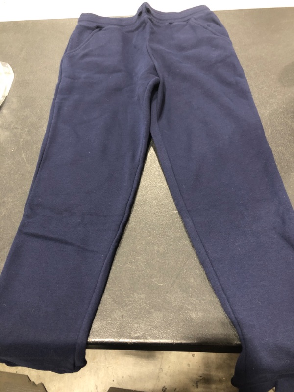 Photo 1 of Amazon Essentials Girls and Toddlers' Sweatpants, Navy Size 12