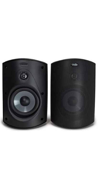 Photo 1 of Polk Audio Atrium 5 Outdoor Speakers with Powerful Bass (Pair, Black)