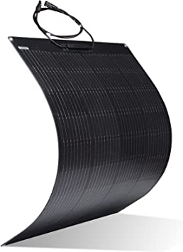 Photo 1 of 2 100W Flexible Monocrystalline Solar Panel Waterproof Off-Grid Solar Power System Charger for RV, Boat, Caravans, Motorhome, Camping and 12V Charging
