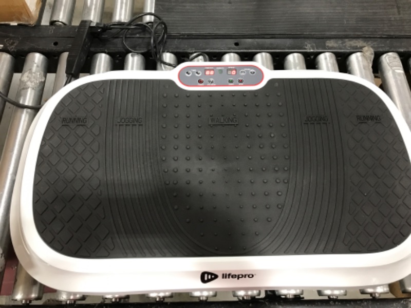 Photo 1 of LifePro Waver Vibration Plate Exercise Machine - Whole Body Workout Vibration Fitness Platform w/ Loop Bands - Home Training Equipment for Weight Loss & Toning White