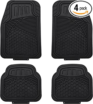 Photo 1 of  4 Piece Heavy Duty Floor Mat - Black