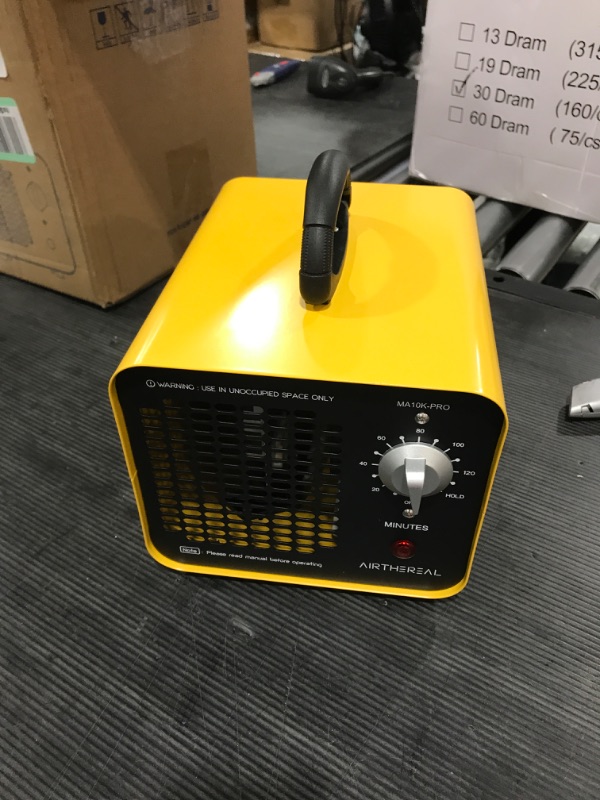 Photo 1 of Airthereal MA10K-PRO Ozone Generator 10000 mg/h High Capacity O3 Machine, Home Ionizer Odor Remover, Yellow