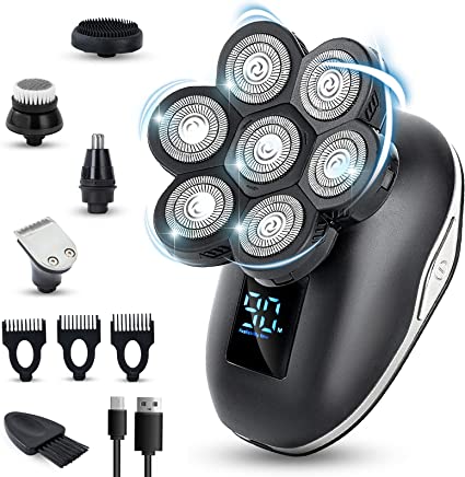 Photo 1 of Head Shavers for Bald Men, Electric Shavers for Men, Bald Head Shavers for Men, Electric Razor for Men, Head Razor for Bald Men,Head Shaver with Nose Hair Sideburns Trimmer, LED,Travle Lock
