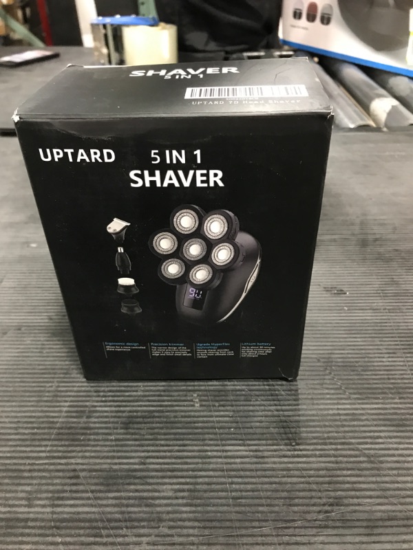 Photo 3 of Head Shavers for Bald Men, Electric Shavers for Men, Bald Head Shavers for Men, Electric Razor for Men, Head Razor for Bald Men,Head Shaver with Nose Hair Sideburns Trimmer, LED,Travle Lock
