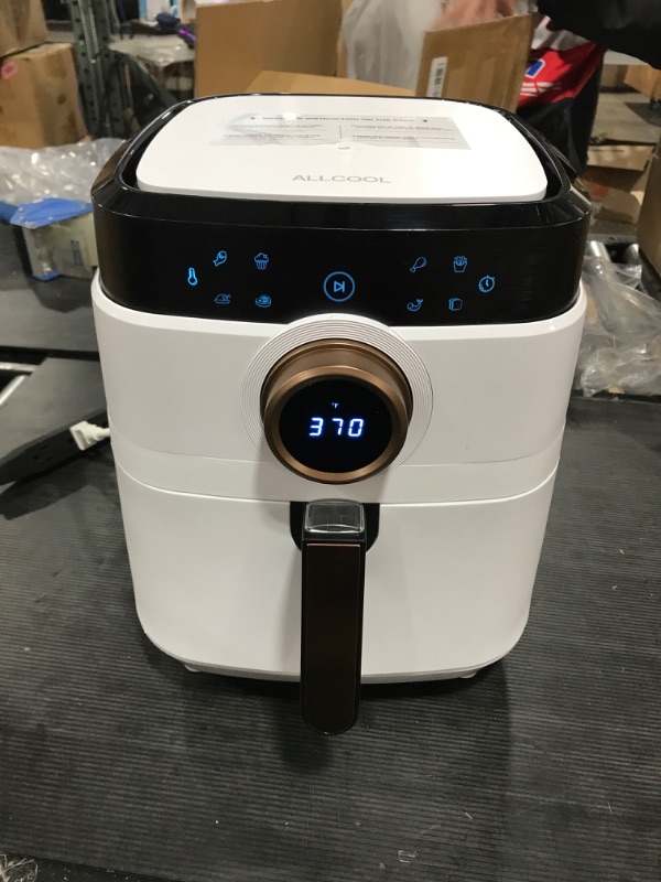 Photo 2 of Air Fryer, Airfryer Oven Large Air Fryer 1700W 8-in-1 with Touch Screen Air Fryers Detachable Dishwasher Safe Nonstick Basket Freidora de Aire 36 Recipes BPA & PFOA Free 5.8 QT White Air Fryer