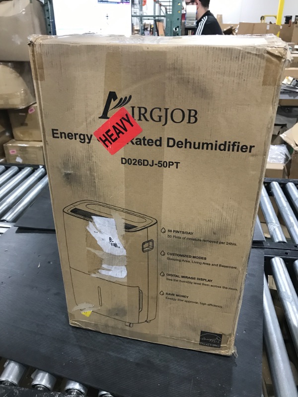 Photo 3 of 70-Pint Energy Star Dehumidifier for Basement - 5500 Sq. Ft. Quiet Dehumidifier for Large Capacity Room Home Bathroom Basements - Auto Continuous Drain Remove Moisture
