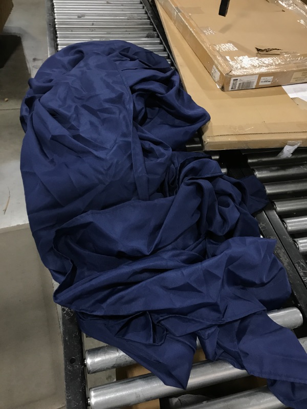 Photo 2 of 6 Pack Navy Blue Tablecloths for 8 Foot Rectangle Tables 90 x 156 Inch - Polyester Fabric Washable Long Clothes 