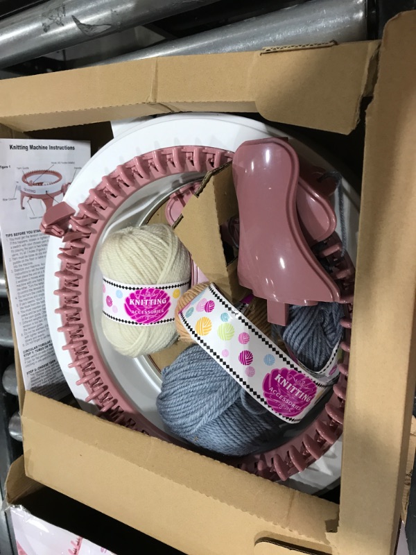 Photo 1 of SENTRO 48 Needles Knitting Machine with Row Counter and Plain/Tube Weave Conversion Key, Efficiently DIY Scarf Hat Sock