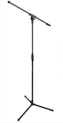 Photo 1 of Amazon Basics Tripod Boom Microphone Stand & CBI MLC LowZ XLR Male to XLR Female Microphone Cable, 20 Feet Microphone Stand