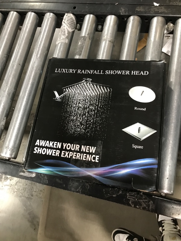 Photo 3 of 12 Inch Shower Head Combo,High Pressure Rain Shower Head with 11 Inch Adjustable Extension Arm and 5 Settings Handheld Shower Head Combo,Powerful Shower Spray Against Low Pressure Water with Long Hose 12'' Showerhead Set Chrome