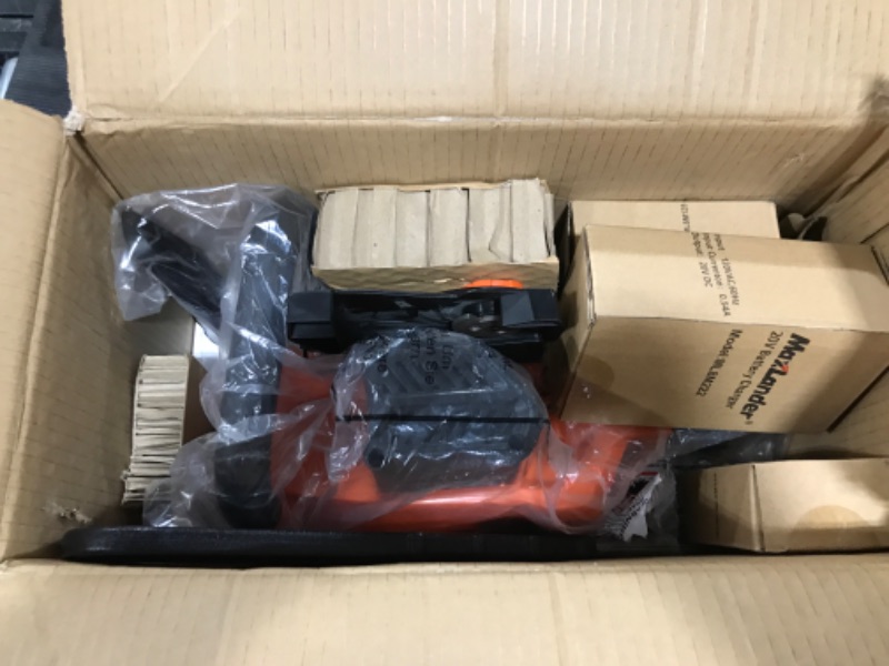 Photo 1 of MAXLANDER 10-Inch Battery Operated Chainsaw, 20V Cordless Chainsaw, 2 Pcs 2.0Ah Batteries with Charger, Auto-Tension, Auto-Lubrication, Lightweight 10 in Chainsaw W/ 2x2.0ah