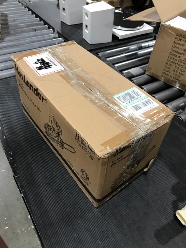 Photo 3 of MAXLANDER 10-Inch Battery Operated Chainsaw, 20V Cordless Chainsaw, 2 Pcs 2.0Ah Batteries with Charger, Auto-Tension, Auto-Lubrication, Lightweight 10 in Chainsaw W/ 2x2.0ah