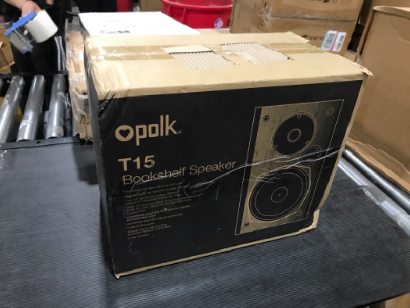 Photo 2 of Polk Audio T15 Bookshelf Speakers Pair Black