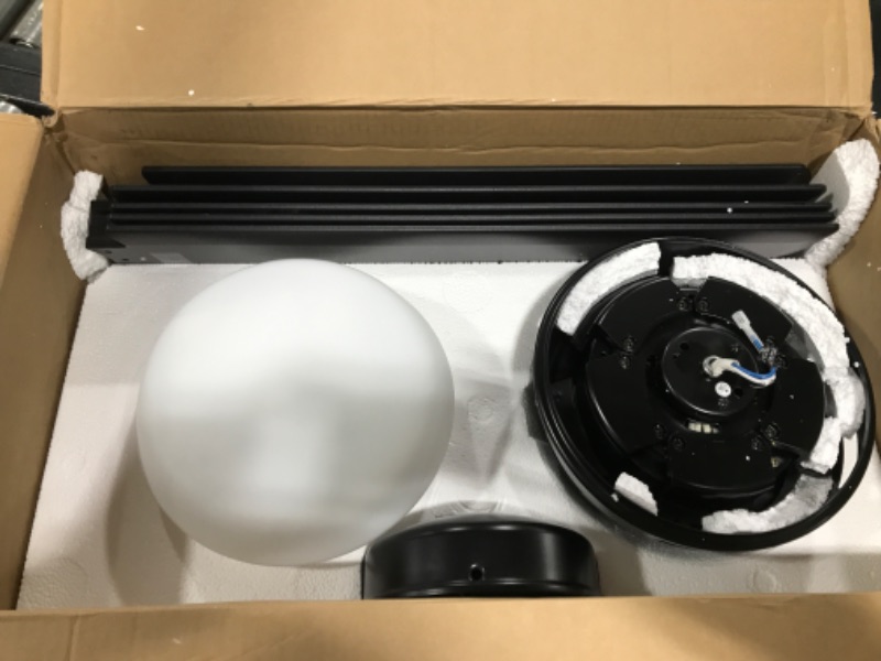 Photo 1 of Aerodyne 52 in. Indoor Matte Black Smart Ceiling Fan with Light Kit and Remote Control
