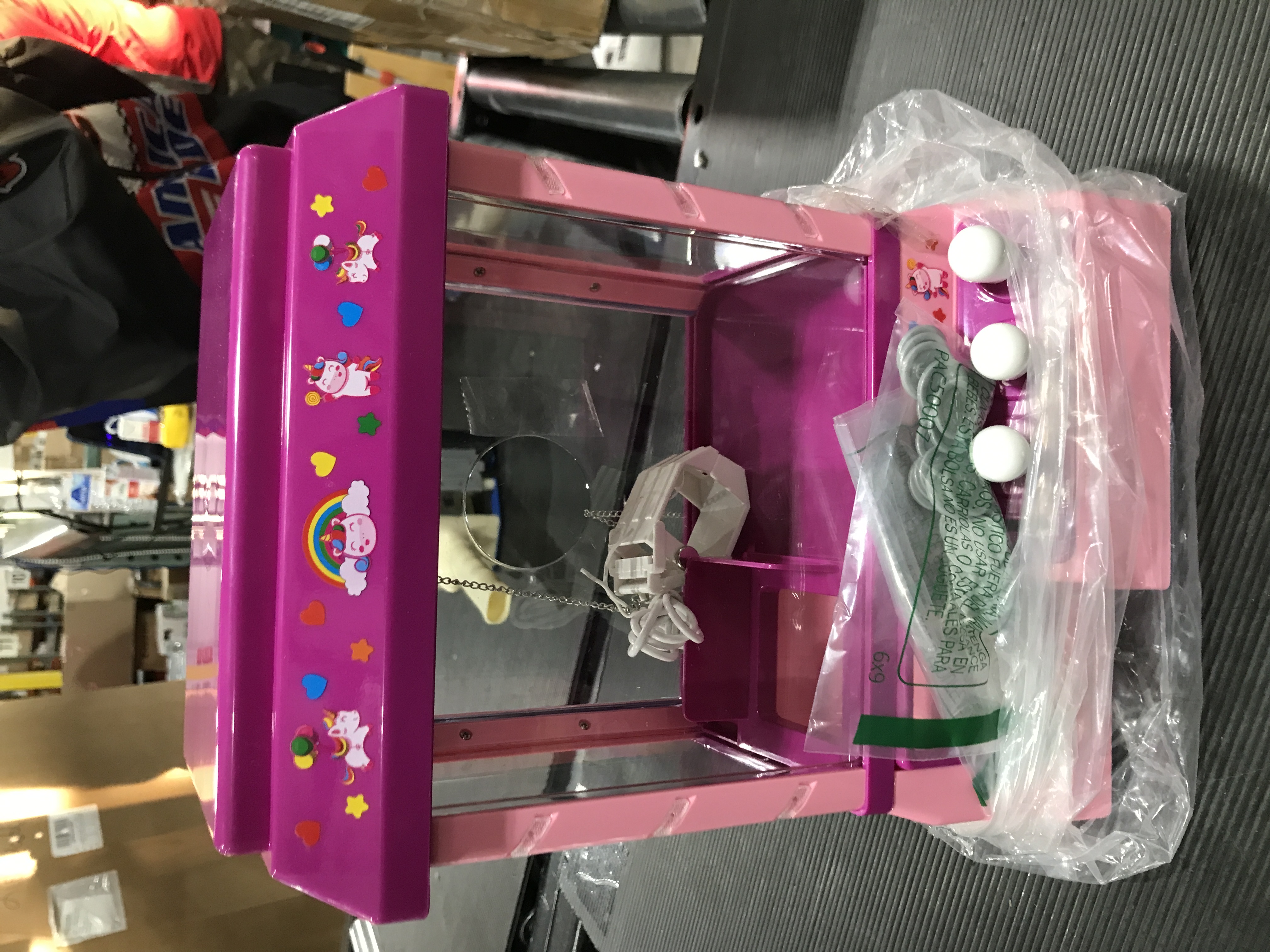 Photo 2 of Hoovy Candy Claw Machine | Toy Claw Machine | Claw Machine | Small Claw Machine | Kids Claw Machine | Mini Claw Game | Claw Game Machine | Claw Machine for Kids | Arcade Claw Machine | Claw Game Unicorn Claw Machine