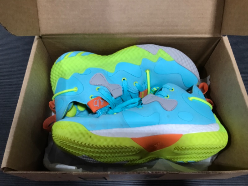 Photo 3 of adidas Harden Vol. 6 "Pulse Aqua/Solar Orange/Solar Yellow" Men's Basketball Shoe
