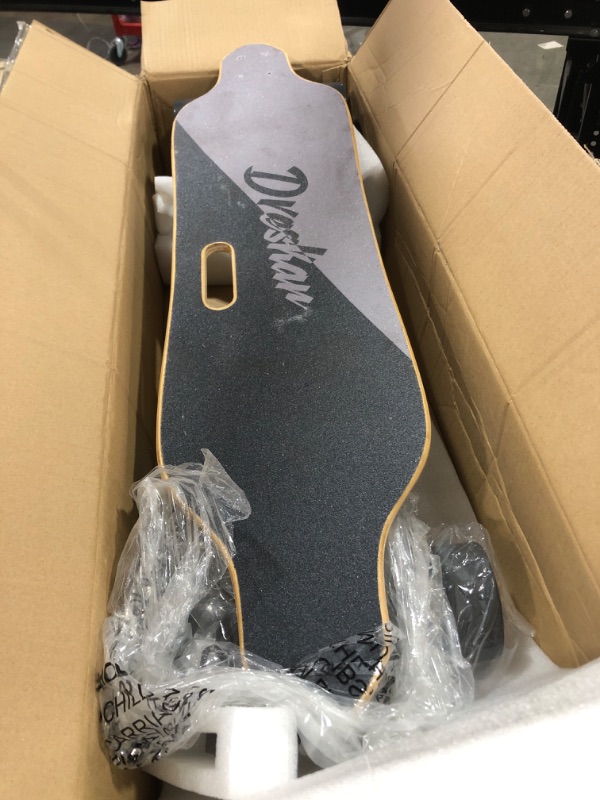 Photo 3 of DresKar Electric Skateboard 900W Dual Brushless Motor 25MPH Top Speed 3 Speed Adjustment 12.5 Miles Range Electric Longboard with Wireless Remote Control 7 Layer Maple Deck Max Load 286Lbs **Missing T Tool**
