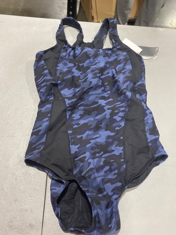 Photo 2 of TYR Women's Durafast Elite Max Splice Controlfit One Piece Swimsuit Navy Camo 16