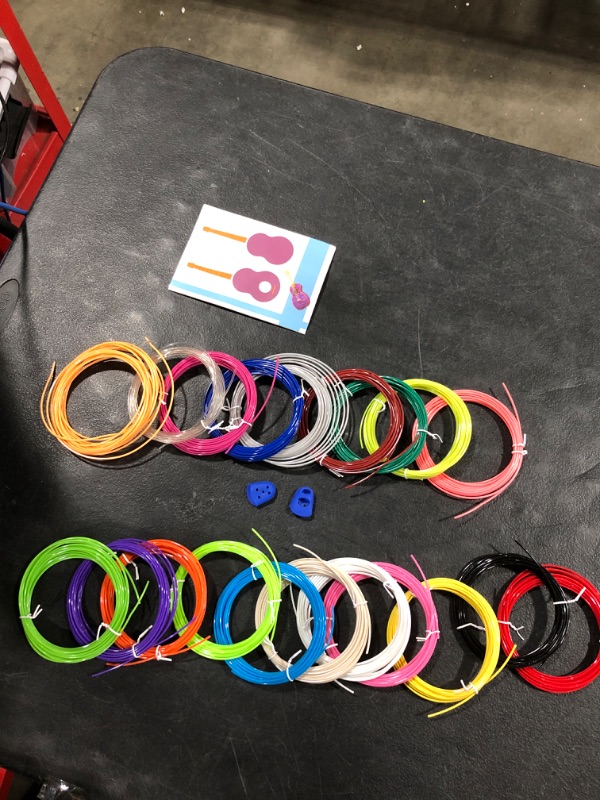 Photo 1 of 3D Pen Filament Refills 20 Colors, 13 ft per Color Total 260 ft, 1.75 mm Filament Compatible with SCRIB3D MYNT3D 3D Pen Comes with 2 Finger Caps & 3D Pen Template Book [3D Pen NOT Include]