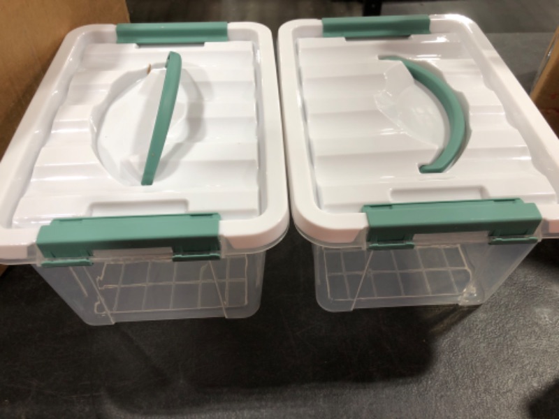 Photo 2 of 2 pack Plastic Storage Containers