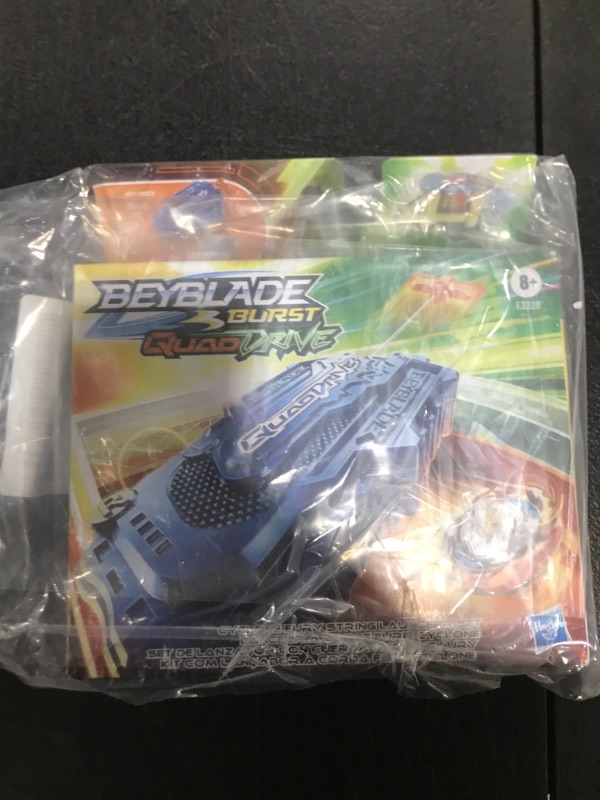 Photo 2 of Beyblade Burst QuadDrive Cyclone Fury String Launcher Set -- Battle Game Set with String Launcher and Right-Spin Battling Top Toy