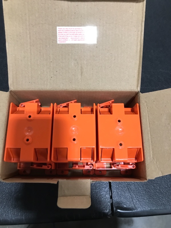 Photo 2 of [3 Pack] CLOUDY BAY Single Gang Electrical Outlet Box,14 Cubic Inch Junction Box,Old Work Box,UL Listed 3 Pack 1 Gang