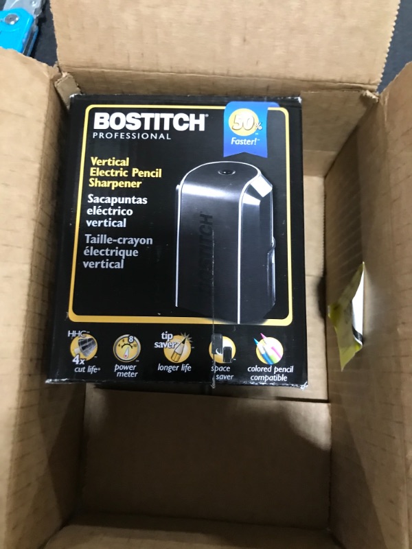 Photo 2 of Bostitch Vertical Electric Pencil Sharpener, Powerful Stall-Free Motor, Prevents Over-Sharpening, Black (EPS5V-BLK)