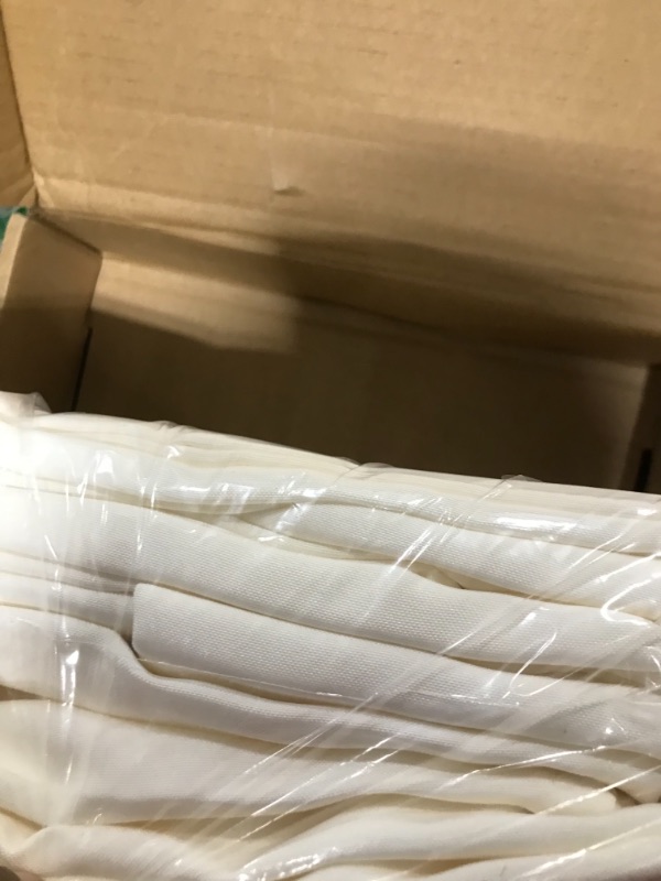 Photo 2 of Amazon Basics Square Washable Polyester Fabric Tablecloth - 70" x 70", White, Count of 2 (1 Pack) White 70 in x 70 in Pack of 2