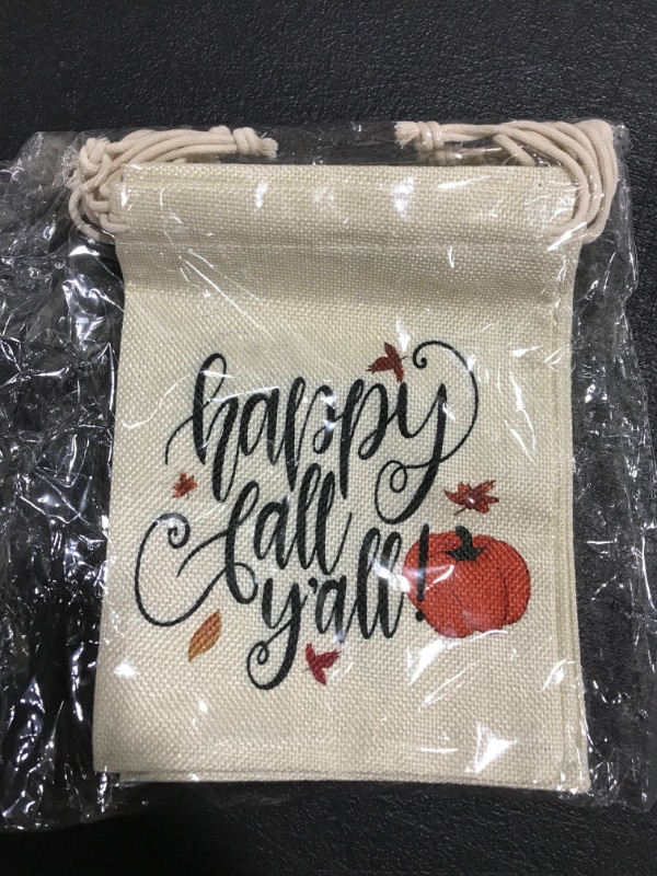 Photo 1 of "HAPPY FALL Y'ALL" FALL HARVEST HOME DECOR BANNER. 