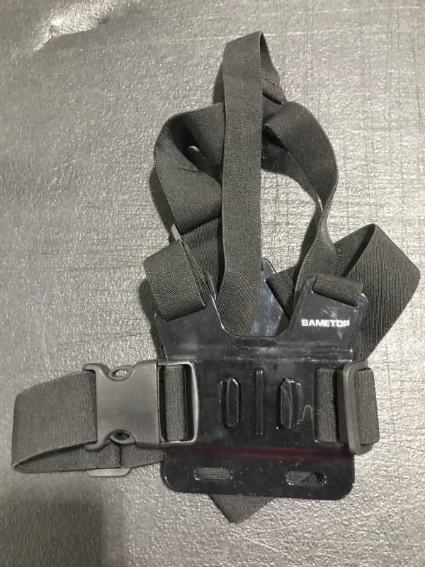 Photo 2 of Sametop Chest Mount Strap Harness Chesty Body Mount Compatible with GoPro Hero 11, 10, 9, 8, 7, 6, 5, 4, Session, 3+, 3, 2, 1, Max, Hero (2018), AKASO, DJI Osmo Action Cameras
MISSING PACKAGE, PRIOR USE. 