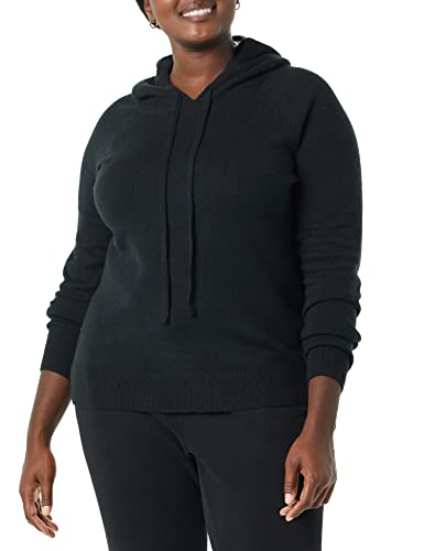 Photo 1 of   Amazon Essentials Women's Soft Touch Hooded Pullover Sweater, Black, X-Large