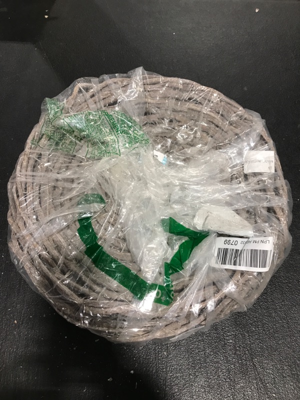 Photo 1 of 4 pcs Brown Wicker Paper Plate Holders