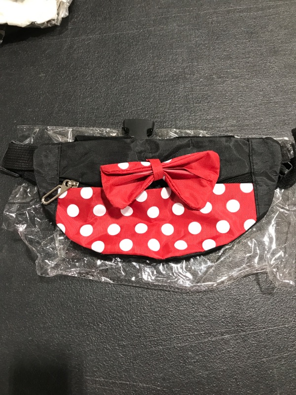 Photo 2 of Cute Little Girls Fanny Pack for Travel Disney Belt Bag Small Children Kids Waist Bag Toddler Baby Minnie Mickey Mouse Fanny Pack
