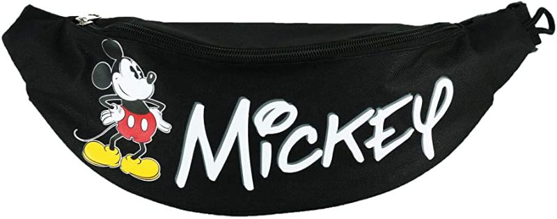 Photo 1 of Disney Mickey Mouse Waist Pack, Black. 
