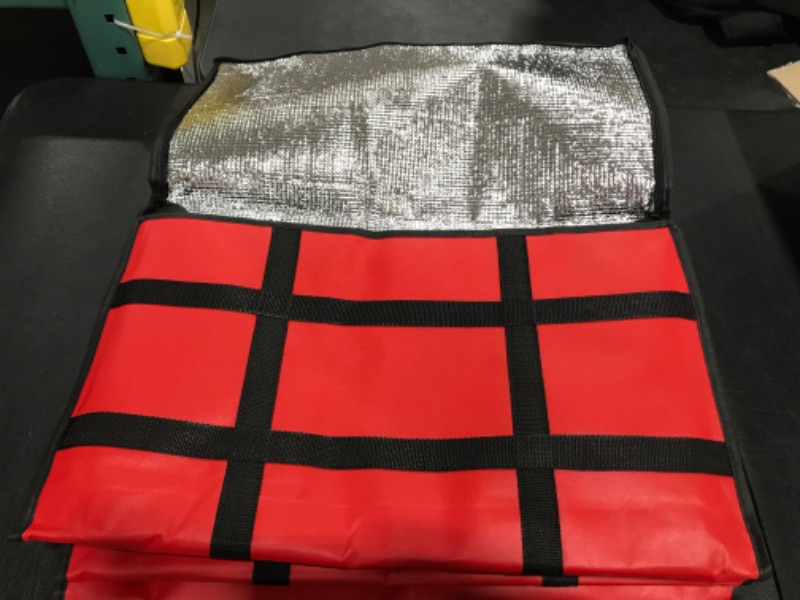 Photo 1 of 5-Pack Insulated Food Delivery Bag for Uber Eats, XXX-Large Grocey Shopping Bag for Catering, Red XXX-Large Red