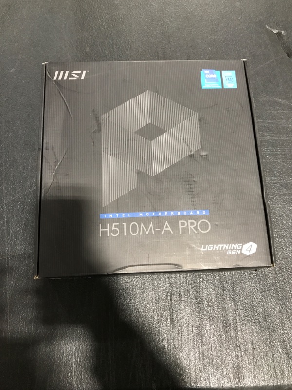 Photo 3 of MSI H510M-A PRO ProSeries Motherboard (mATX, 11th/10th Gen Intel Core, LGA 1200 Socket, DDR4, PCIe 4, M.2 Slot, USB 3.2 Gen 1, 2.5G LAN, D-SUB/HDMI)