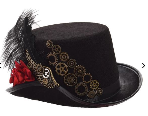 Photo 1 of Red Rose Steampunk Hat