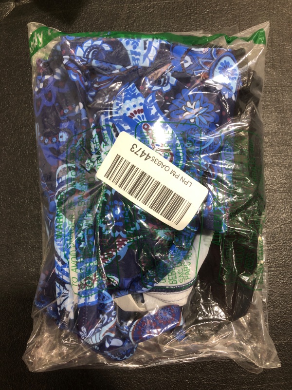 Photo 1 of Aqua Eve Women Two Piece Plus Size Tankini Swimsuit with Shorts Tummy Control Bathing Suit High Neck Swimwear 20 Plus Blue and Purple Paisley Floral. 