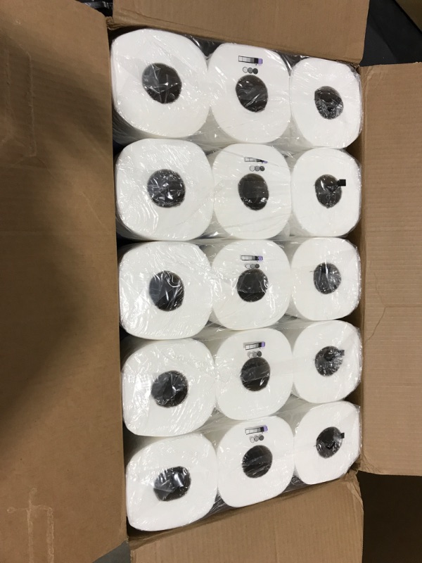 Photo 2 of Amazon Basics 2-Ply Toilet Paper 5 Packs, 6 Rolls per pack (30 Rolls total) (Previously Solimo)