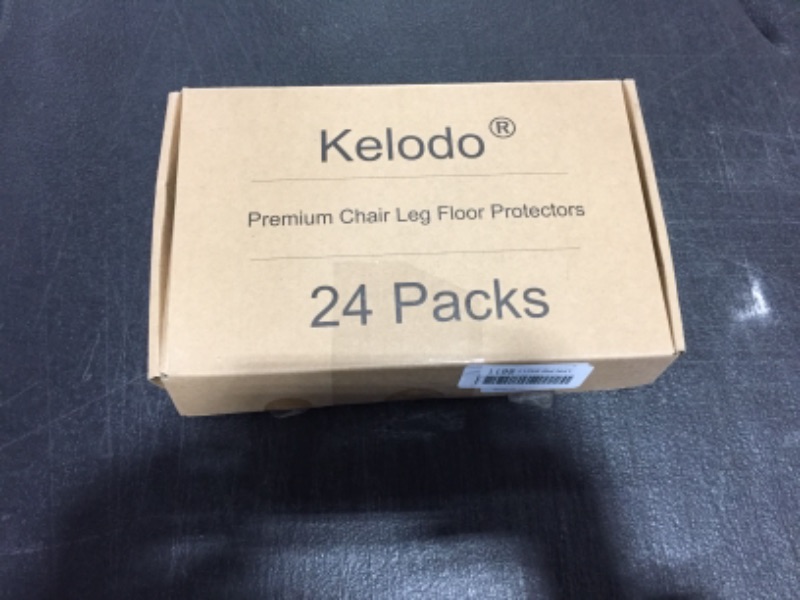 Photo 3 of 24 Pack TPE Material Clear Felt Chair Leg Floor Protectors Deformable for Round and Square Chair Legs, Compatible with 1.2" to 1.6" Legs Chair Leg Cap-M/GreyClear Medium