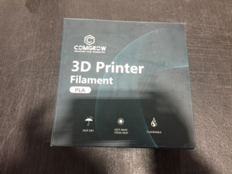 Photo 3 of Comgrow 3D Printer PLA Filament 1KG 1.75mm Spool White Color White + Dark Green Box