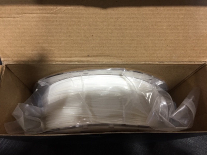 Photo 2 of Comgrow 3D Printer PLA Filament 1KG 1.75mm Spool White Color White + Dark Green Box