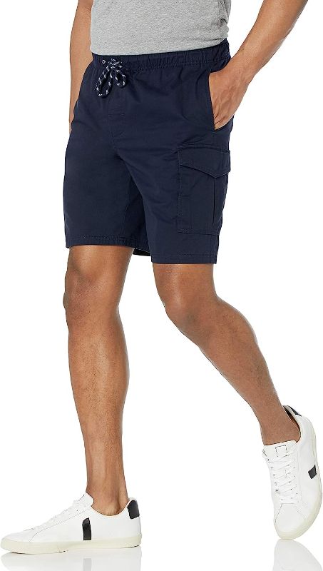 Photo 1 of Amazon Essentials Men's 9" Elastic Waist Cargo Short SIZE M