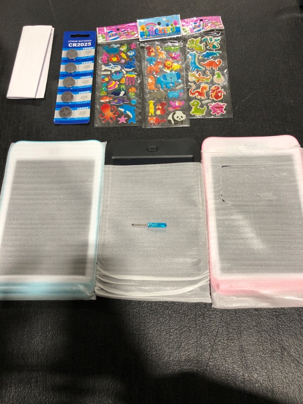 Photo 1 of 3 Packs LCD Writing Tablet for Kids, GOLDGE 8 Inch Doodle Board, Toys for Girls Boys 8-10 3-10, Doodle Pad, Drawing Pad for Kids, Kids Drawing Tablet Drawing Board, Magic Board 8 in-pink blue black