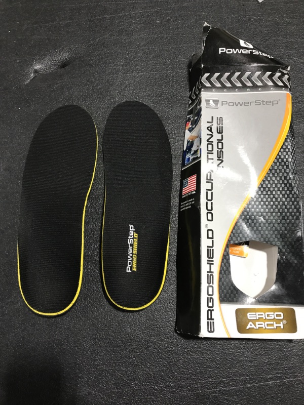 Photo 2 of PowerStep Pinnacle Work Full Length Orthotic Shoe Insoles with Neutral Arch Support for Standing All Day. SIZE MEN'S 7-7.5, WOMEN'S 9-9.5. OPEN BOX. 