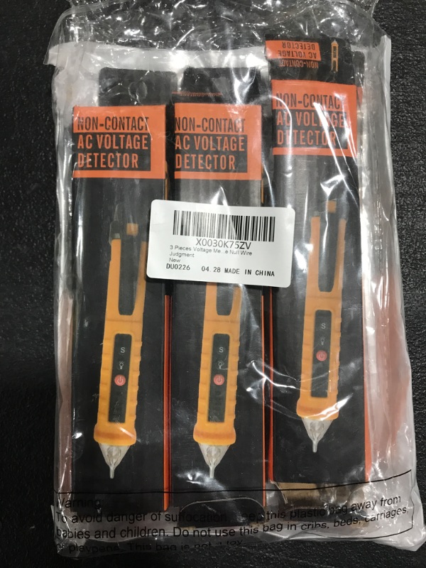 Photo 1 of 3 PACK NON-CONTACT AC VOLTAGE DETECTOR